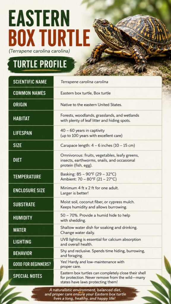 Eastern Box Turtle Info