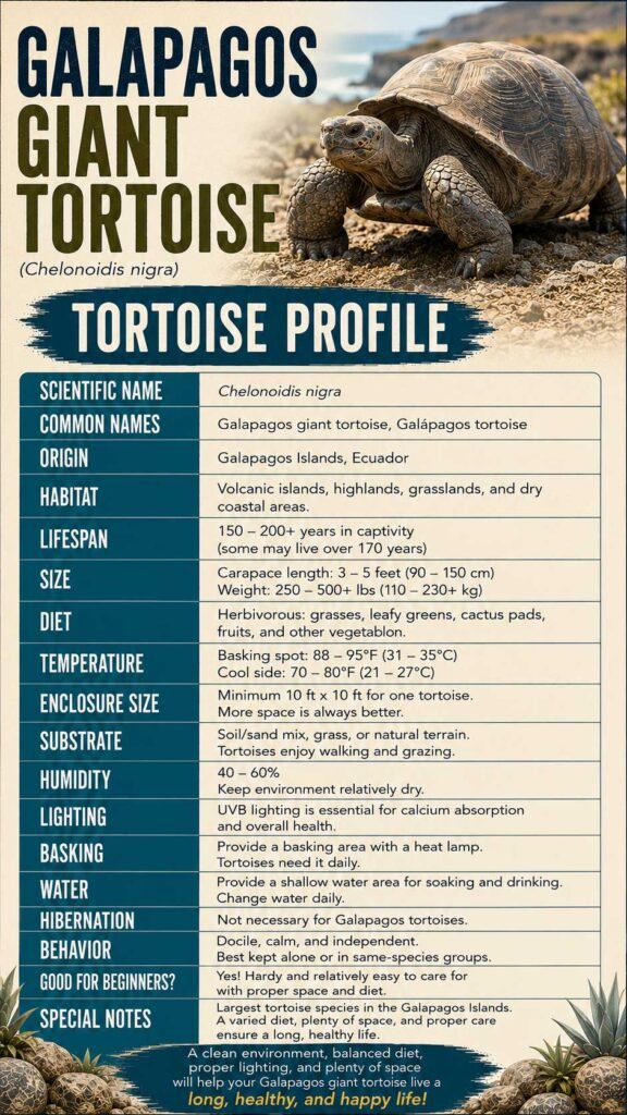 Galápagos Giant Tortoise Info