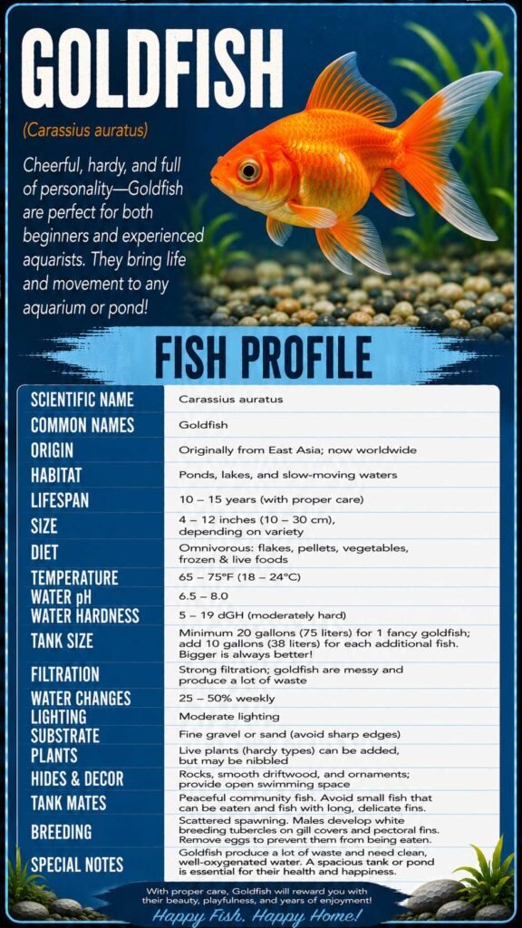 Goldfish Fish Info