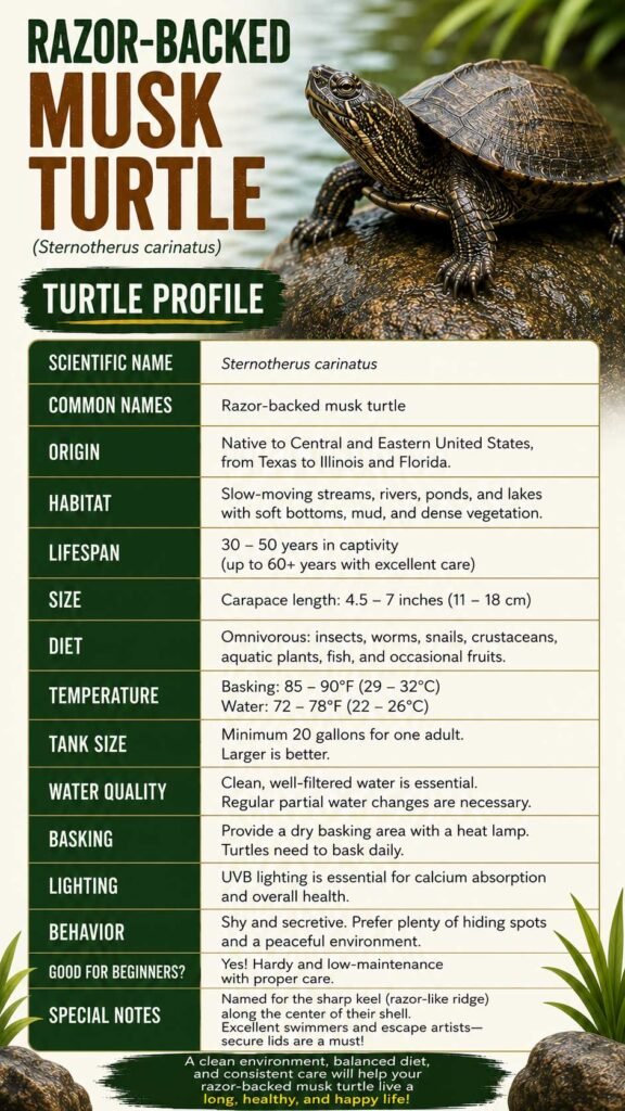 Razorback Musk Turtle Info