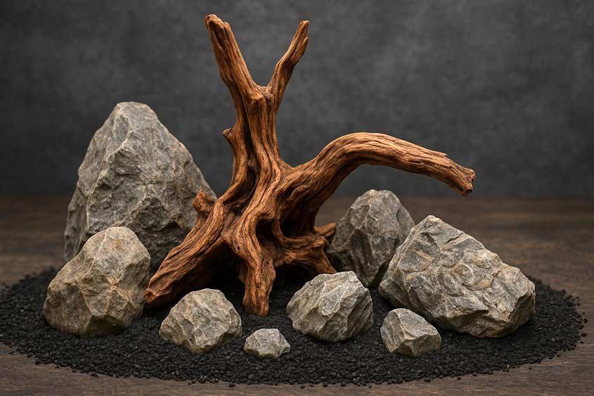Using Driftwood and Rocks Safely in Your Fish Tank and Terrarium Decoration