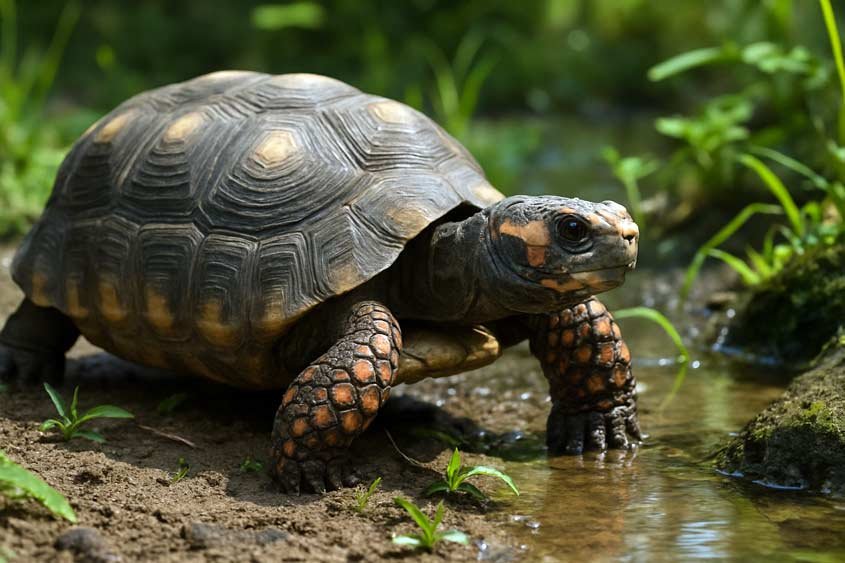 Red-Footed Tortoise