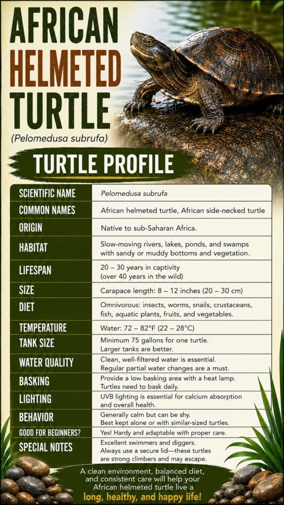 African Helmeted Turtle Info