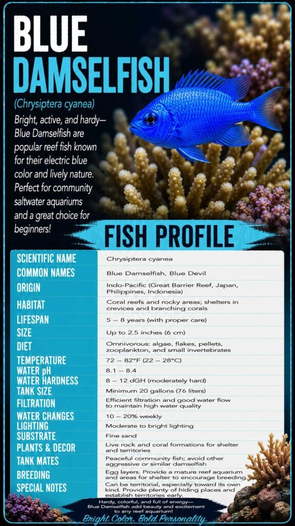 Blue Damselfish Info