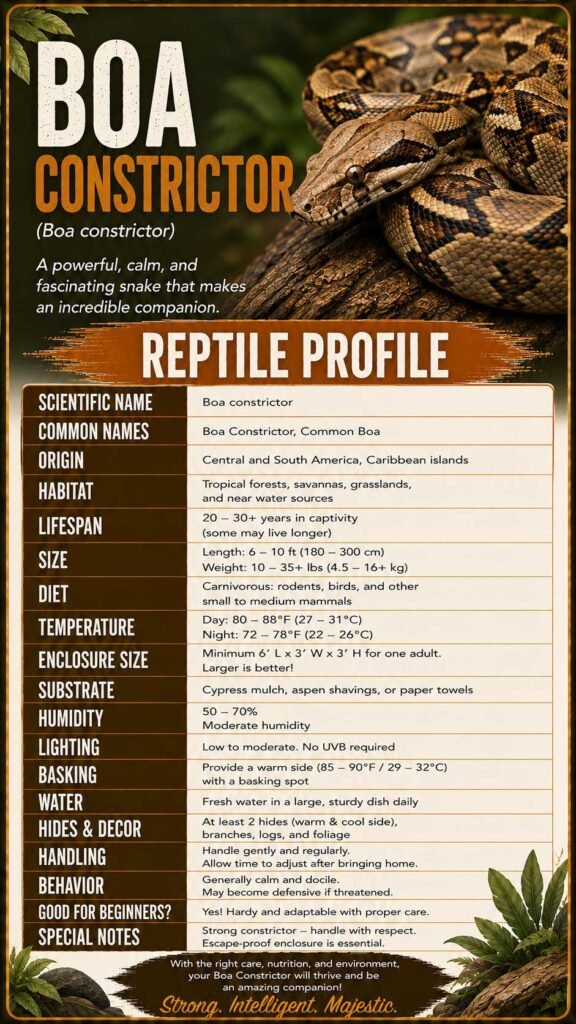 Boa Constrictor Info