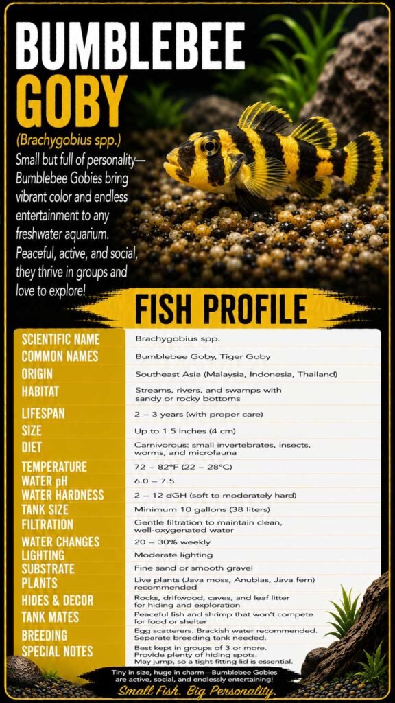 Bumblebee Goby Info