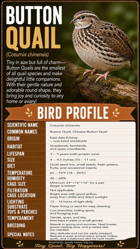 Button Quail Info