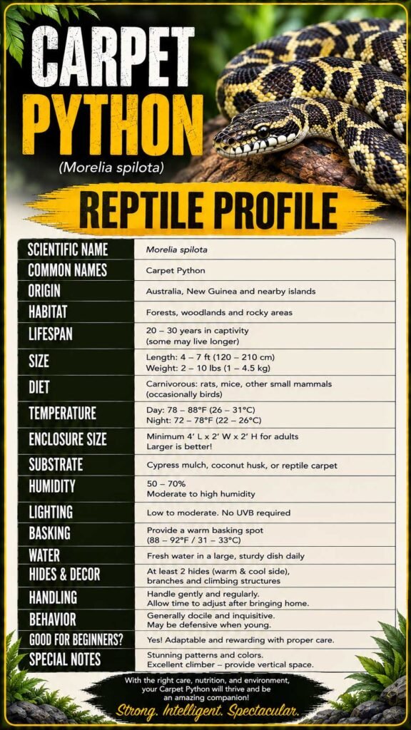 Carpet Python Info