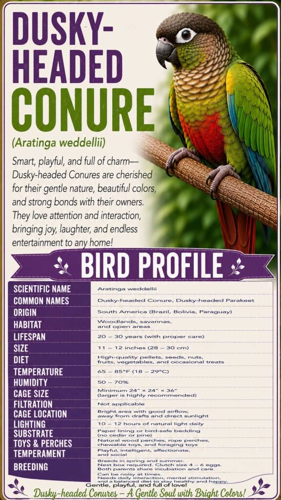 Dusky-headed Conure Info