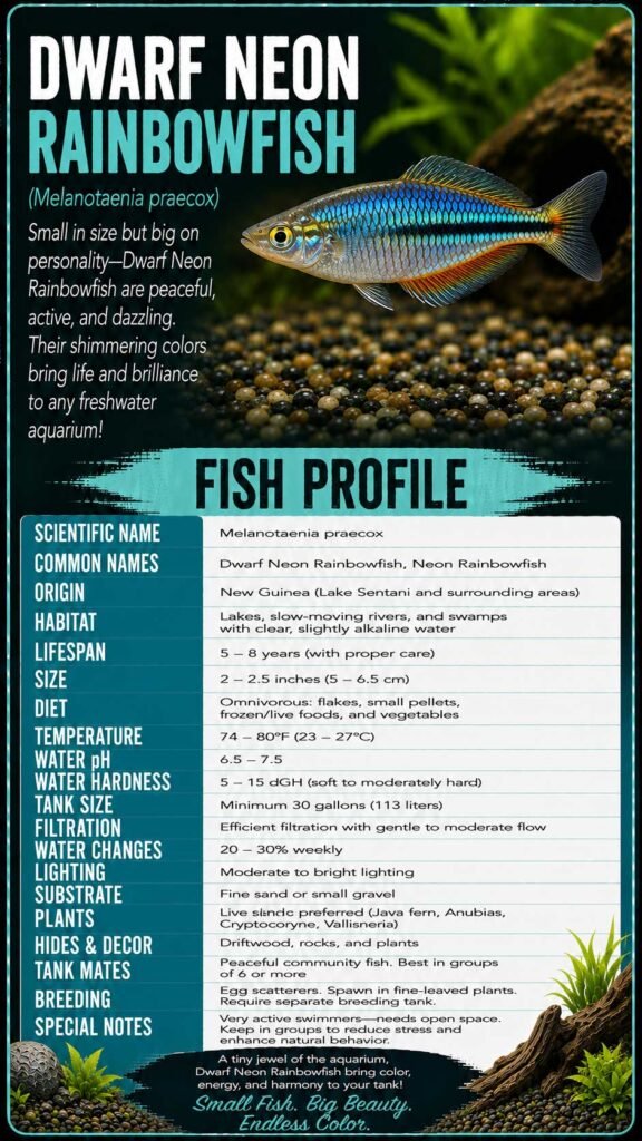 Dwarf Neon Rainbowfish Info