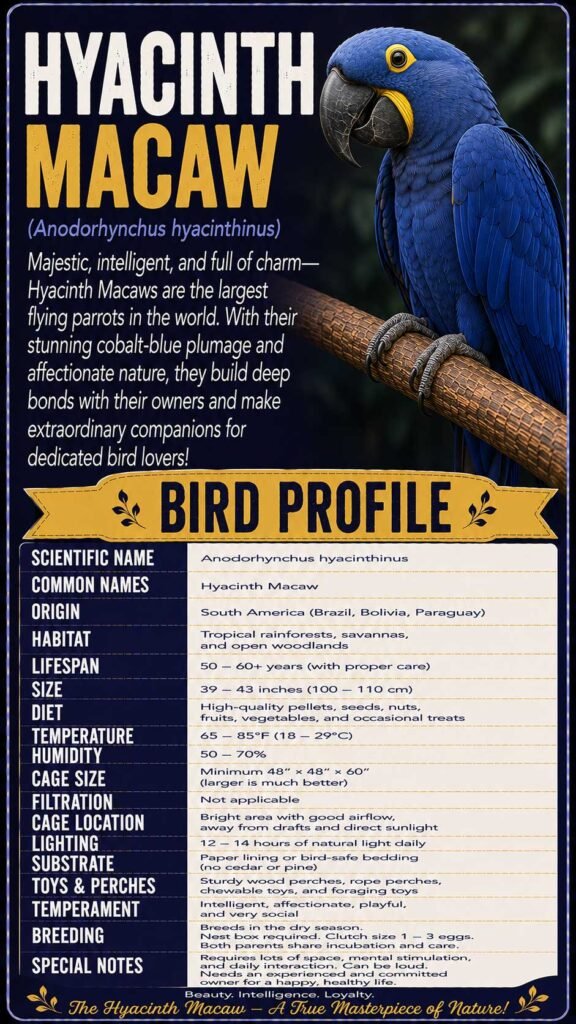 Hyacinth Macaw Info