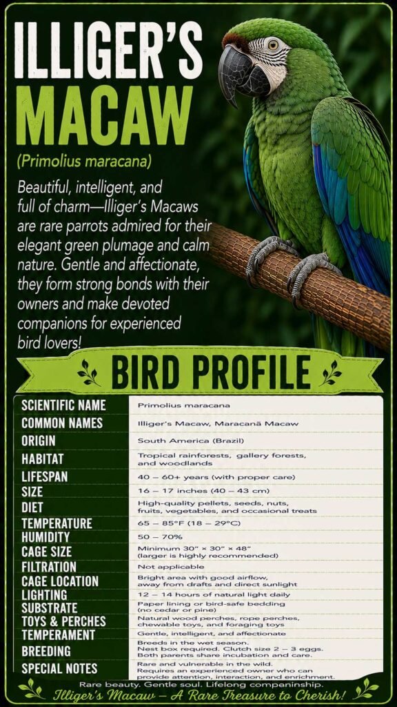 Illigers Macaw Info