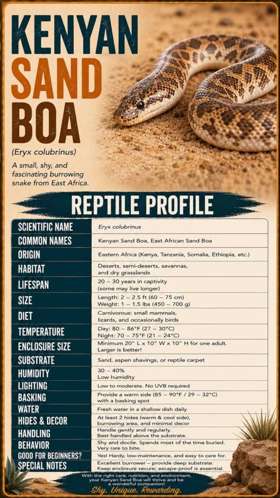 Kenyan Sand Boa Info