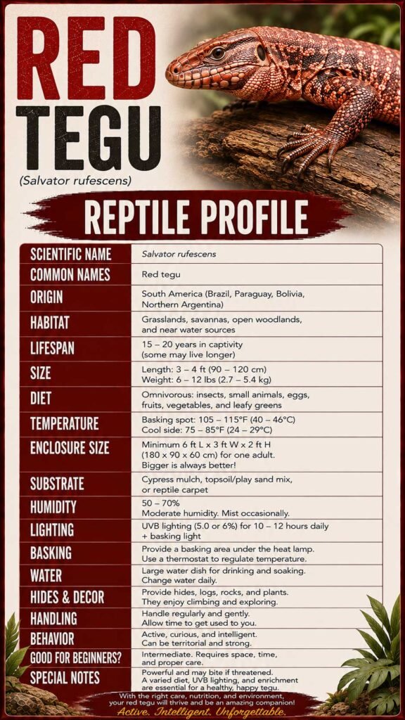 Red Tegu Info