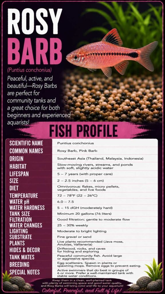 Rosy Barb Info