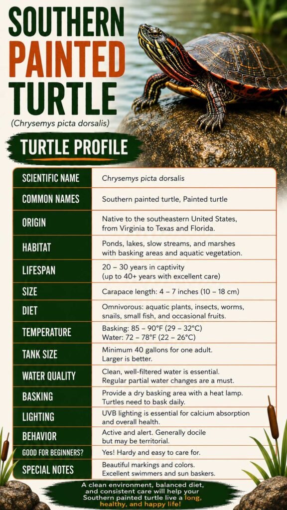 Southern Painted Turtle Info