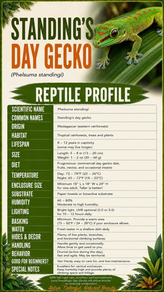 Standings Day Gecko Info