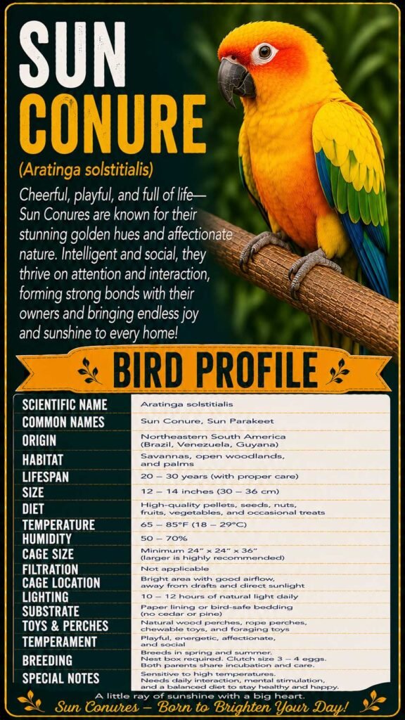Sun Conure Info