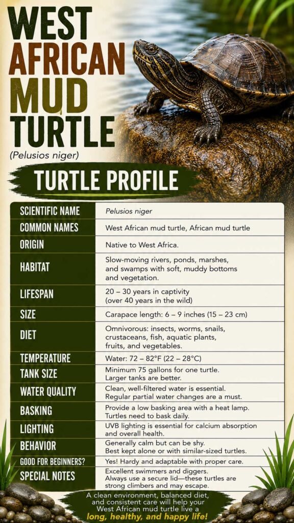 West African Mud Turtle Info
