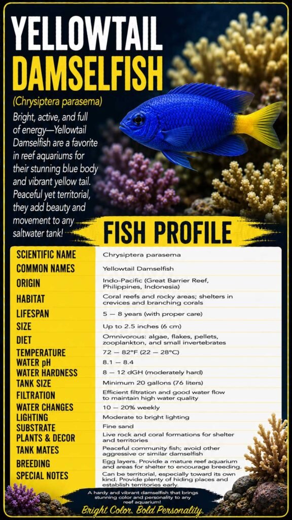 Yellowtail Damselfish Info
