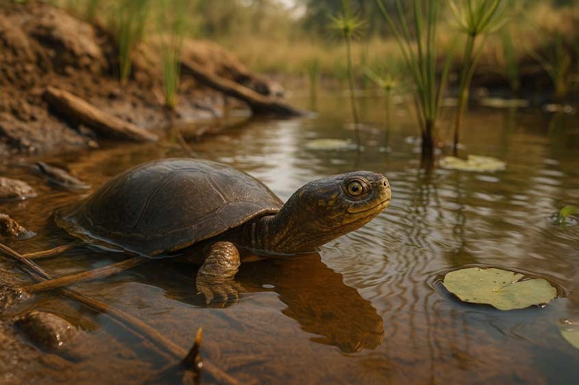 African Helmeted Turtle