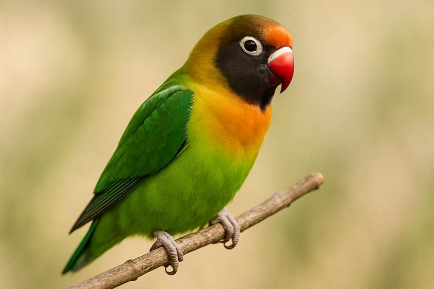 Black-cheeked Lovebird