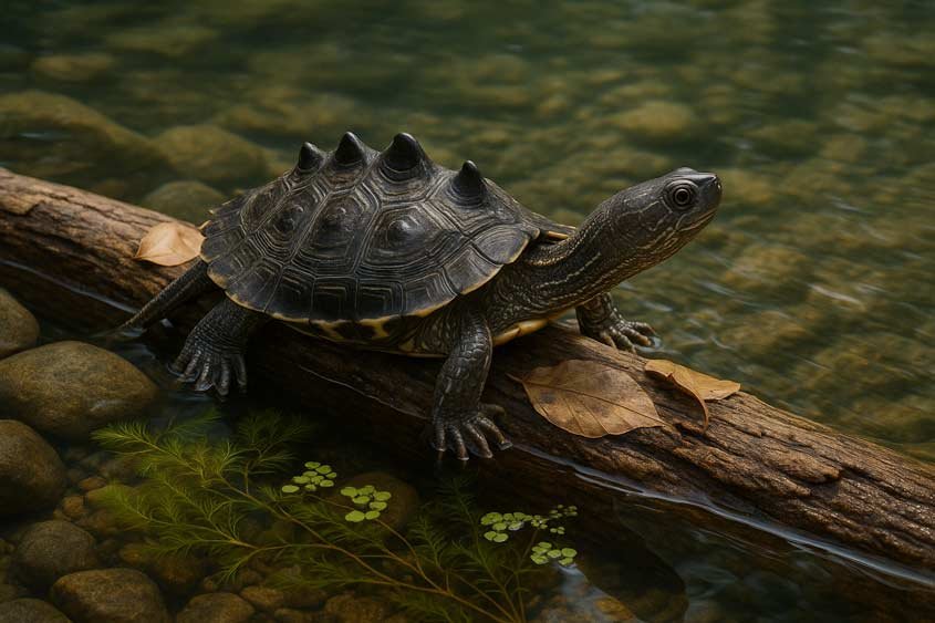 Black-Knobbed Map Turtle