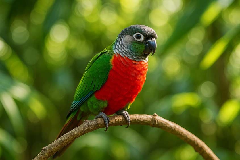 Crimson-bellied Conure