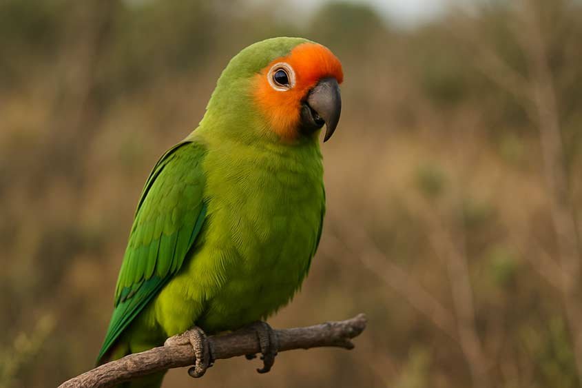 Peach-fronted Conure