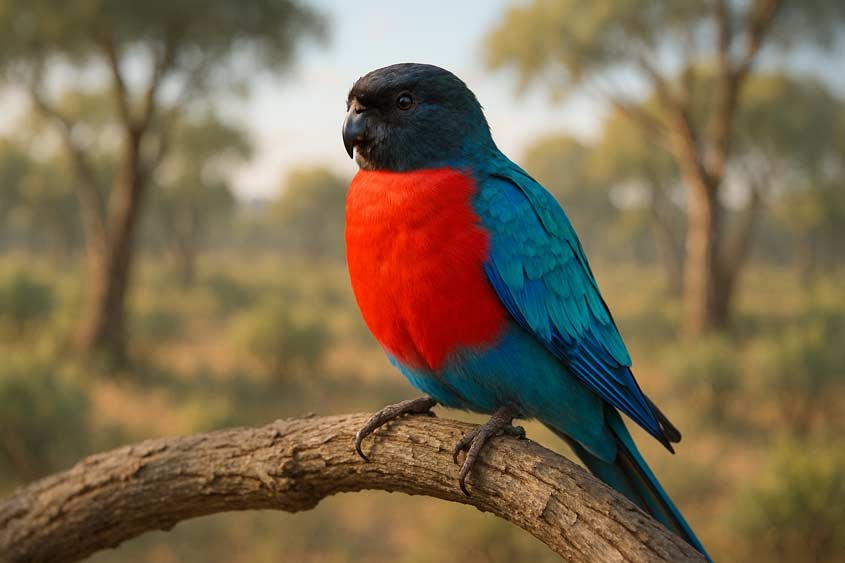 Scarlet-Chested Parrot