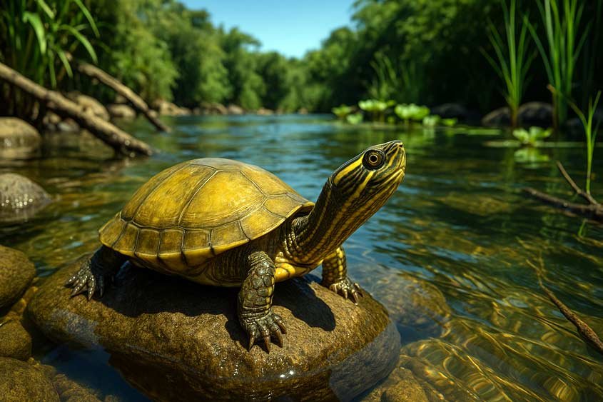 Yellow Pond Turtle